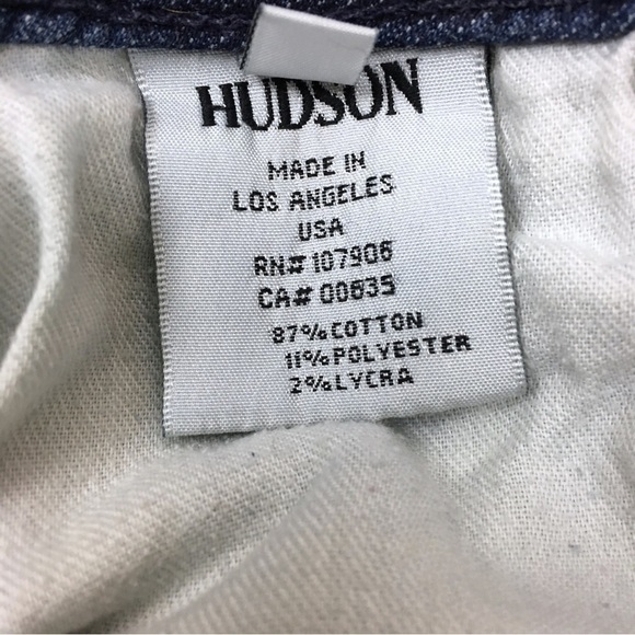 HUDSON Jeans Collin Flap Pocket Skinny Slim Fit Stretch Dark Wash Denim Size 29 - Picture 8 of 13